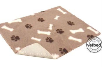 VetBed Nonslip Mink M/Bein Og Poter 100x75cm