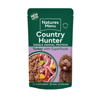 NM Pouches Hund Country Hunter Adult Kalkun 150g (6stk)