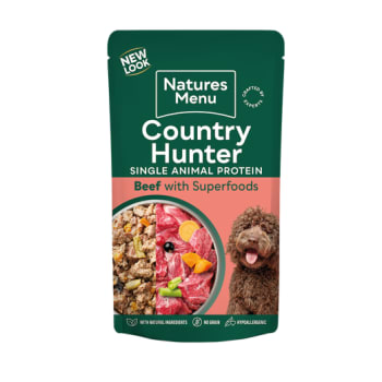 NM Pouches Hund Country Hunter Adult Biff 150g (6stk)