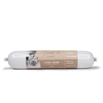 Hunde/Kattepølse Feed'it & Treat Pure Hjort 400g