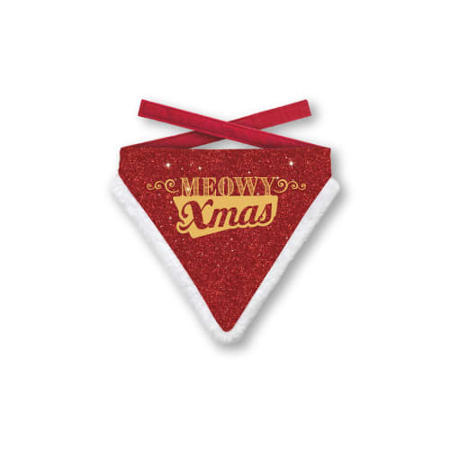 Julebandana 44617 Meowy Xmas Rød S