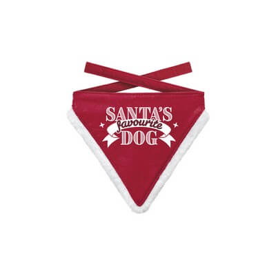 Julebandana 42780 Santas Fav.Dog Rød S
