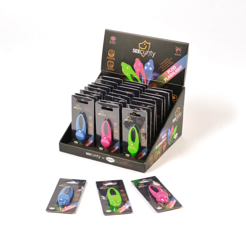Hundelykt Flashlight Fluo Mix 8x3cm