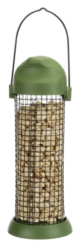 Utefuglautomat 55628 Til Peanutter i Metall/Plastikk 500ml 22cm Grønn
