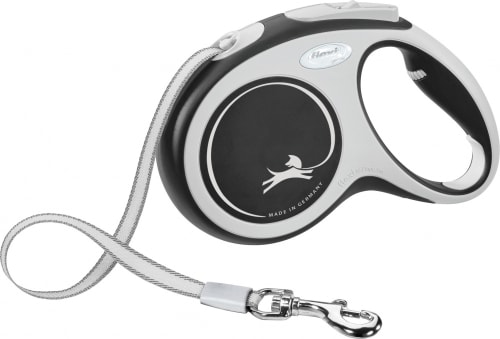 Flexi New Comfort Tape M 5m Sort Max 25Kg