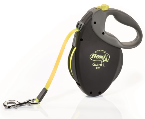 Flexi Gigant Neon Tape L 8m Sort/Neon Gul Max 50Kg