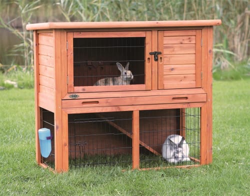 Kaninbur Utebruk 62302 M/2Etg og Skuff Brun 116x63x92cm