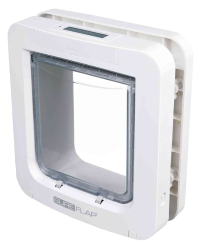 Kattedør 38550 Microchip Sure Flap Hvit 26,2x28,1cm SUR101