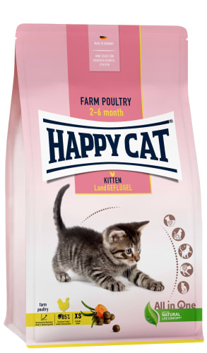 Happy Cat Kitten Fugl 4kg (Fra 5 uker)