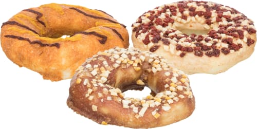 Tyggering Donuts 100g Ass. Smaker Ø10cm Bulk