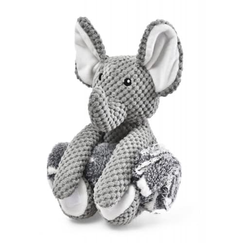 Hundeteppe 70x60cm og Hundeleke Elefant 31,5x28cm Barry King