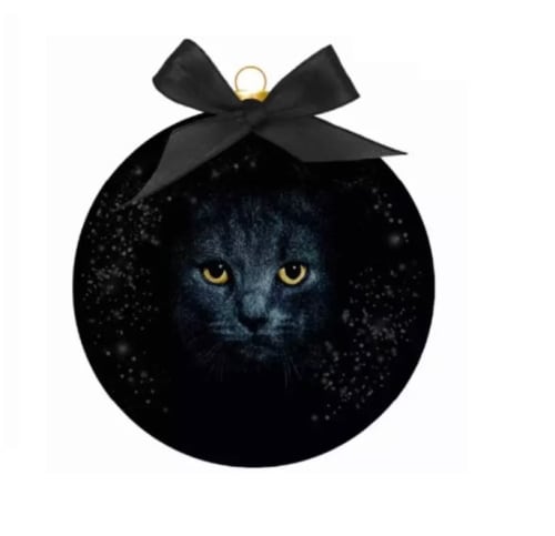 Julekule 44488 Sorte Katte Øyne