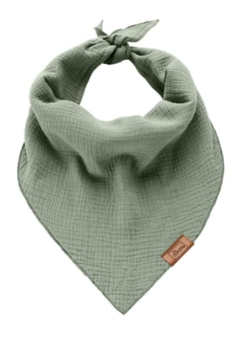 Triangle scarf Nola S Cotton green