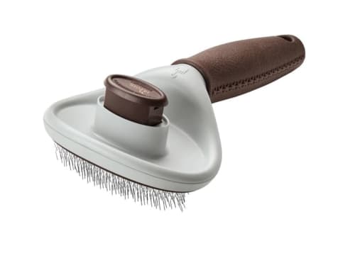 Brush Pluck self-cleaning Spa L Plastic brown/grey