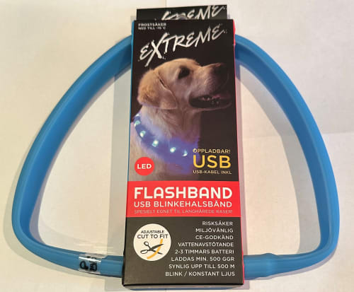 Flashbånd Blinkehalsbånd Blå One-size (Cut to fit)