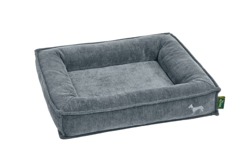 Bed Orthopedic Melun 100x70 cm Polyester greyblue
