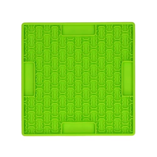 Eat Slow Live Longer Lick Mat Bones Green