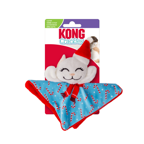 Juleleke KONG Holiday Cat Crackles Santa Kitty