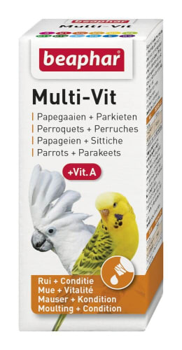 Beaphar Multivitaminer parakitt & papegøyer 20ml