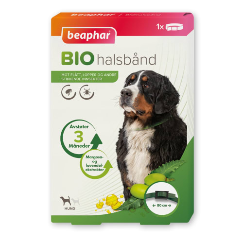 Beaphar Bio halsbånd Hund 80cm