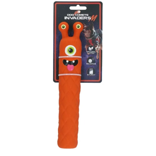 Dog Comets Invaders Latex Oransje M