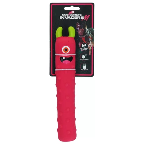 Dog Comets Invaders Latex Pink M