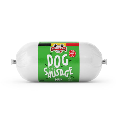 Hundepølse Snuffle M/And 400g