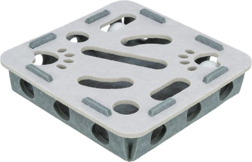 Katteleke 41349 Cat Activity Hole`N`Roll Box Ø:30x7,5cm Grey