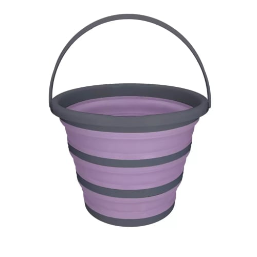 Excellent Horse Bucket Foldable Purple/Gray
