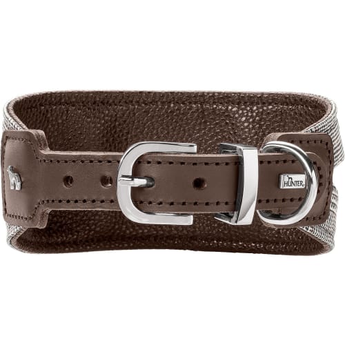 Collar Ergonomic Arvika LE 60/M-L Fabric/Artificial leather checked/brown