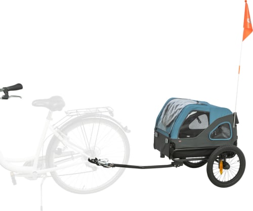 Sykkelvogn 12821 Nylon S Max 23kg Blå/Grå 88/131x88x70cm