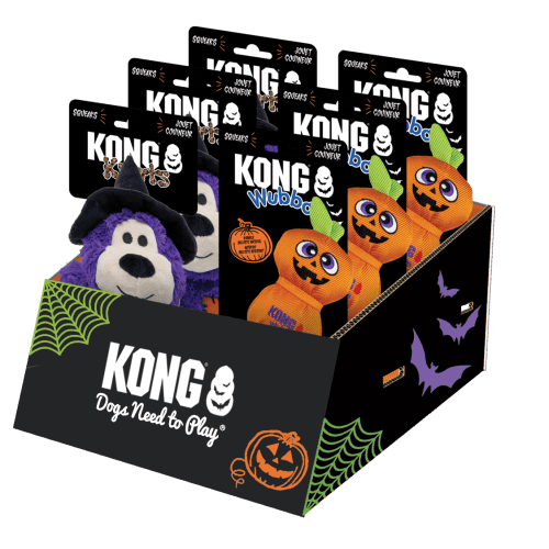 Hundeleke KONG Halloween Display m/6x HW26D116 + 6x HW26D122
