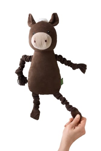 Toy Dog Alma Horse Polyester brown