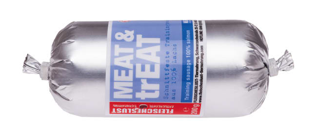 Hundepølse Meat & trEAT M/Laks 200g