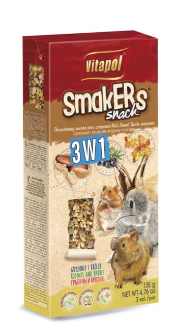 VP Krackert Gnager M/Nøtter/Bær/Popcorn 3stk (9stk) 1113