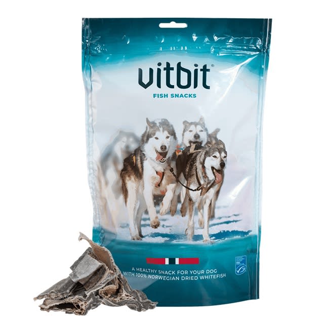 Hundetørrfisk Vitbit 300g i Biter