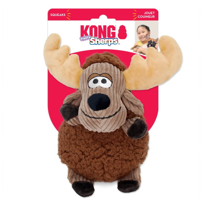 Hundeleke KONG Sherps Floofs Moose Medium