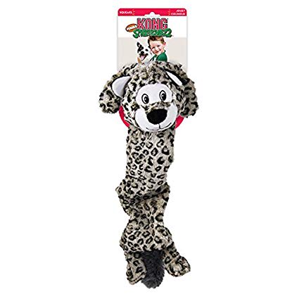 Hundeleke KONG Stretchezz Jumbo Snow Leopard XL