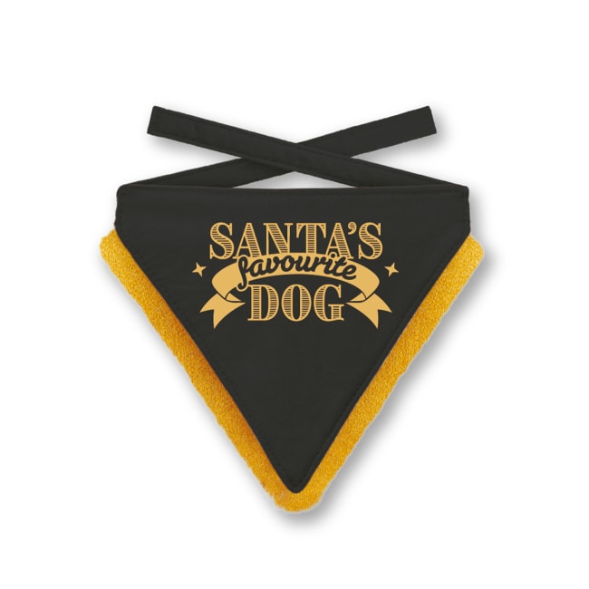 Julebandana 44616 Santas Fav.Dog Sort M