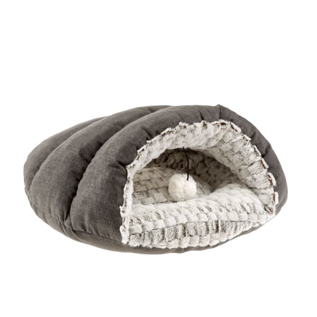 Kattehule Tufli 48x39x24cm Softplysj Taupe/Grå