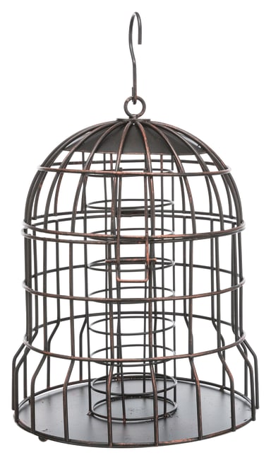 Utefuglautomat 55656 Til Meiseboller i Metall Ø20x25cm Sort/Bronse