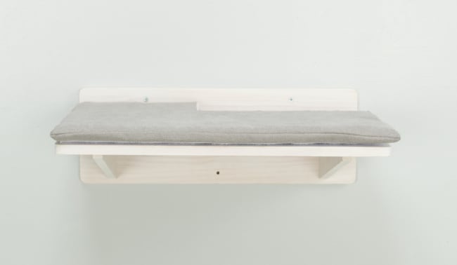 Kattemøbel 49944 Hylle Til Vegg Tre/Metall Hvit 50x17,5x36,5cm
