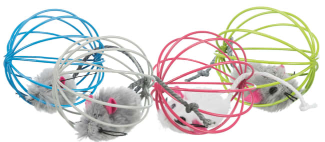 Katteleke 4115 Mus i Gitterball (24stk i Bulk)