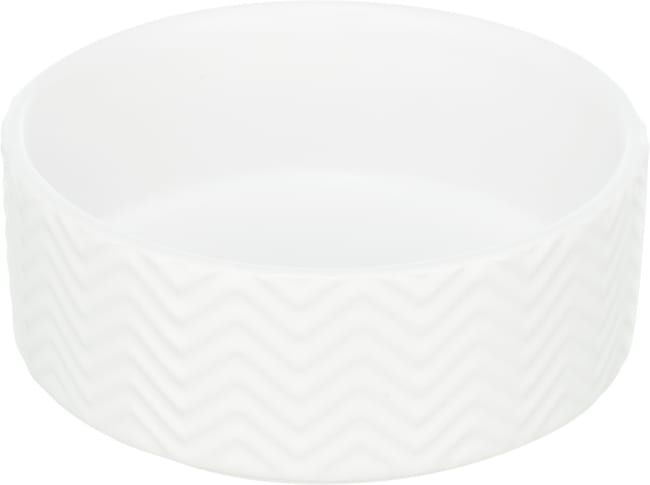 Hunde/Katteskål 25023 Keramikk 0,4L Ø13cm Hvit