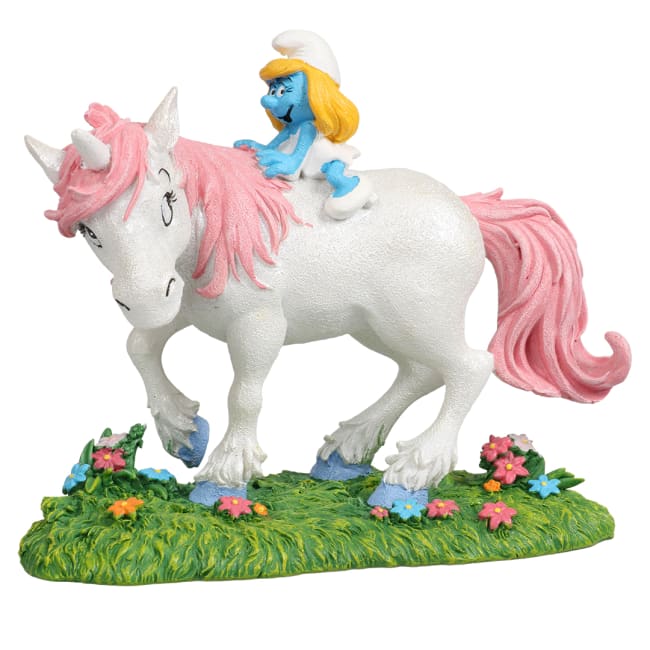 Akv. Pynt 234-472590 Smurfs Forest Unicorn 15,4x7,7x12,7cm