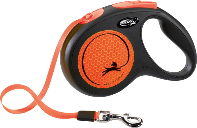 Flexi Classic New Neon Tape M 5m Sort/Neon Oransje Max 25Kg