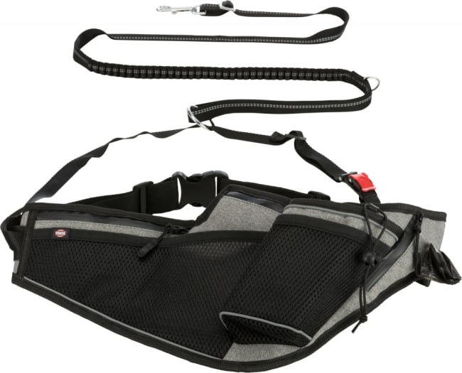 Joggeline 12769 Belte: 70-130cm/23mm Line: 1,15-1,5m 20mm Grå/Sort