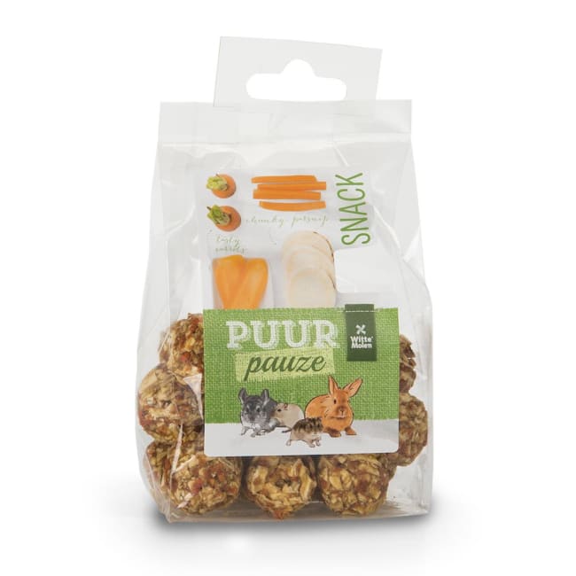 Puur Snacksballer Gnager M/Gulrot & Pastinakk 100g