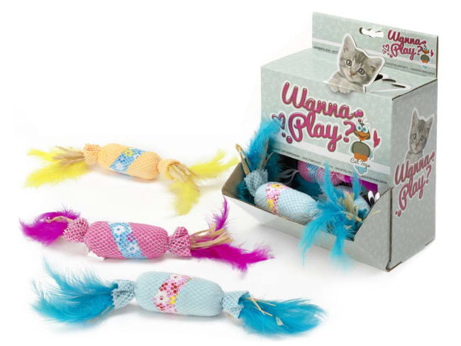 Katteleke Wanna Play Candy 12x3cm (15stk i pk)