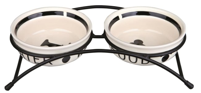 Hundeskål 24640 Keramikk M/Stativ 2stk 0,25L